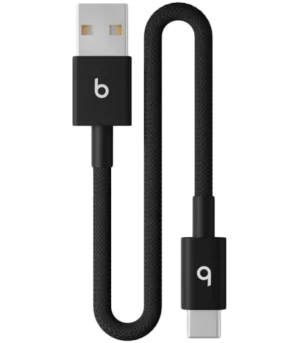 Beats USB-A to USB-C Woven Short Cable (20 cm) - Bolt Black
