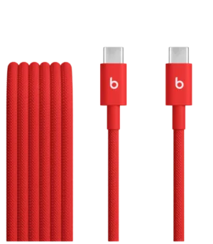 Beats USB-C to USB-C Woven Cable (1.5 m) - Rapid Red