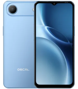 OSCAL Flat 3C LTE Smartphone, 6.65'' HD+ IPS 720*1612 90Hz, Quad-core T310 up to 2.0GHz, 4GB/32GB, Camera: Rear 32MP, Front 12MP, Wi‑Fi 5, BT5.0, 5000mAh Battery, Android 16, Blue