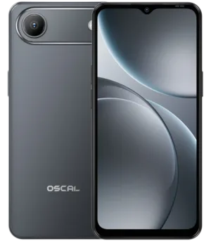 OSCAL Flat 3C LTE Smartphone, 6.65'' HD+ IPS 720*1612 90Hz, Quad-core T310 up to 2.0GHz, 4GB/32GB, Camera: Rear 32MP, Front 12MP, Wi‑Fi 5, BT5.0, 5000mAh Battery, Android 16, Black