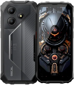 OSCAL Rugged smarthone Marine 2 LTE 6.56-inch HD 720x1612 90Hz Octa-core T615 up to 1.8 GHz RAM 8GB ROM 128GB Cam Rear 16MP Front 8MP 4G LTE WiFi BT Battery 11000mAh GPS+GLONASS+Beidou+Galileo & IP68/IP69K/MIL-STD-810H Android 15 Black