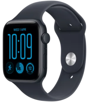 Apple Watch SE 3 GPS 40mm Midnight Aluminium Case with Navy Blue Sport Band - S/M, Model A3324