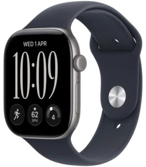 Apple Watch Series 12 GPS + Cellular 46mm Space Grey Aluminium Case with Navy Blue Sport Band - M/L, Model A3587
