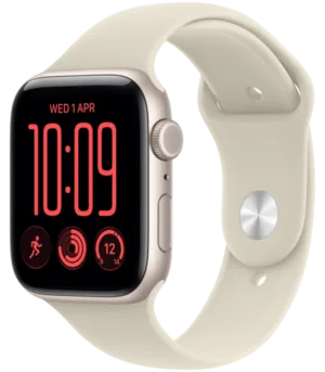 Apple Watch SE 3 GPS + Cellular 40mm Starlight Aluminium Case with Sand Sport Band - M/L, Model A3326