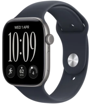 Apple Watch Series 12 GPS 42mm Space Grey Aluminium Case with Navy Blue Sport Band - S/M, Model A3581