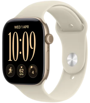 Apple Watch Series 12 GPS 42mm Light Gold Aluminium Case with Sand Sport Band - M/L, Model A3581